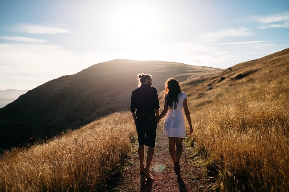 boyfriend's past walking on a dirt path