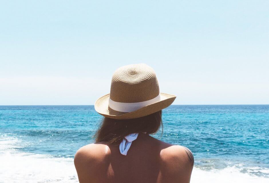 woman on beach troubled by husband's past