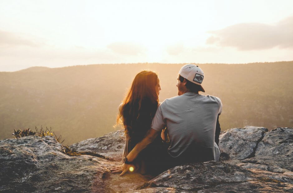 girl and boy sitting together